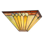 Chloe Lighting CH3T994BG12-WS1 Graham Tiffany-Style 1 Light Mission Indoor Wall Sconce 12`` Wide