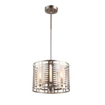 Chloe Lighting CH8D774AS12-UP4 Avery Industrial 4 Lights Antique Silver Ceiling Pendant 12`` Wide
