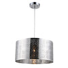 Chloe Lighting CH8H981CM15-DP1 Sierra Farmhouse 1 Light Chrome Ceiling Pendant 15`` Wide