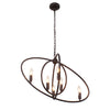 Chloe Lighting CH7S033RB21-UP6 Nina Transitional 6 Light Rubbed Bronze Ceiling Pendant 27`` Wide