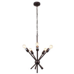 Chloe Lighting CH7S052RB21-UP5 Freya Transitional 5 Light Rubbed Bronze Ceiling Pendant 16`` Wide