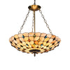 Chloe Lighting CH3C006AB20-UH3 Somerset Mosaic 3 Light Inverted Ceiling Pendant 20`` Shade