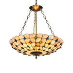 Chloe Lighting CH3C006AB20-UH3 Somerset Mosaic 3 Light Inverted Ceiling Pendant 20`` Shade