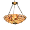 Chloe Lighting CH3C013AB20-UH3 Nixie Mosaic 3 Light Inverted Ceiling Pendant 20`` Shade