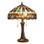 Chloe Lighting CH3T033CM16-TL2 Courtland Tiffany-style 2 Light Mission Table Lamp 16" Shade