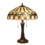 Chloe Lighting CH3T034CV17-TL2 Claude Tiffany-style 2 Light Victorian Table Lamp 17" Shade