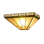 Chloe Lighting CH3T318IM12-WS1 Theros Tiffany-Style 1 Light Mission Indoor Wall Sconce 12`` Wide