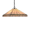 Chloe Lighting CH3T318IM18-DH2 Theros Tiffany-Style 2 Light Mission Hanging Pendant Fixture 18`` Shade