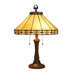 Chloe Lighting CH3T738AM16-TL2 Iden Tiffany-style 2 Light Mission Table Lamp 16" Shade