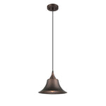 Chloe Lighting CH2D006RB12-DP1 Ironclad Industrial 1 Light Rubbed Bronze Mini Ceiling Pendant 11.5`` Wide