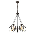 Chloe Lighting CH2D127RB23-DP5 Ironclad Industrial 5 Light  Rubbed Bronze Ceiling Pendant 23`` Wide