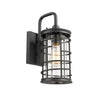 Chloe Lighting CH2D287BK13-OD1 Laurel Industrial 1 Light Textured Black Outdoor Wall Sconce 13`` Tall