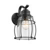 Chloe Lighting CH2D291BK11-OD1 Charlotte Industrial 1 Light Textured Black Outdoor Wall Sconce 11`` Tall