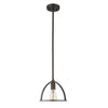 Chloe Lighting CH2D503RB09-DP1 Ironclad Industrial 1 Light Rubbed Bronze Mini Ceiling Pendant 9`` Wide