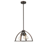 Chloe Lighting CH2D503RB16-DP3 Ironclad Industrial 3 Light  Rubbed Bronze Ceiling Pendant 16`` Wide