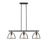 Chloe Lighting CH2D503RB35-IL3 Ironclad Industrial 3 Light  Rubbed Bronze Island Pendant 35`` Wide
