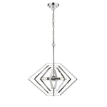 Chloe Lighting CH2R120CM20-DP2 Luna Contemporary 2 Light Chrome Ceiling Pendant 20`` Wide