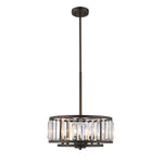 Chloe Lighting CH2R123RB16-UP6 Ellie Contemporary 6 Light  Rubbed Bronze Ceiling Pendant 16`` Wide