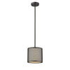 Chloe Lighting CH2S005RB08-DP1 Juliana Transitional 1 Light Rubbed Bronze Mini Ceiling Pendant 8`` Wide