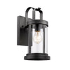 Chloe Lighting CH2S089BK15-OD1 Kash Transitional 1 Light Textured Black Outdoor Wall Sconce 15`` Tall