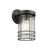 Chloe Lighting CH2S092BK10-OD1 Jefferson Transitional 1 Light Textured Black Outdoor Wall Sconce 10`` Tall