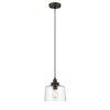 Chloe Lighting CH2S115RB09-DP1 Alice Transitional 1 Light Rubbed Bronze Mini Ceiling Pendant 9`` Wide