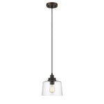 Chloe Lighting CH2S115RB09-DP1 Alice Transitional 1 Light Rubbed Bronze Mini Ceiling Pendant 9`` Wide