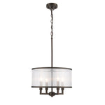 Chloe Lighting CH2S121RB16-UP4 Valentina Transitional 4 Light  Rubbed Bronze Ceiling Pendant 16`` Wide