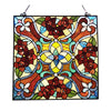 Chloe Lighting CH1P224RF20-GPN Noelle Victorian Tiffany-Glass Window Panel 20`` Wide