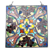 Chloe Lighting CH1P224RF20-GPN Noelle Victorian Tiffany-Glass Window Panel 20`` Wide