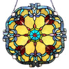 Chloe Lighting CH1P330AV18-GPN Rosalie Victorian Tiffany-Glass Window Panel 18`` Wide