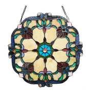 Chloe Lighting CH1P330AV18-GPN Rosalie Victorian Tiffany-Glass Window Panel 18`` Wide