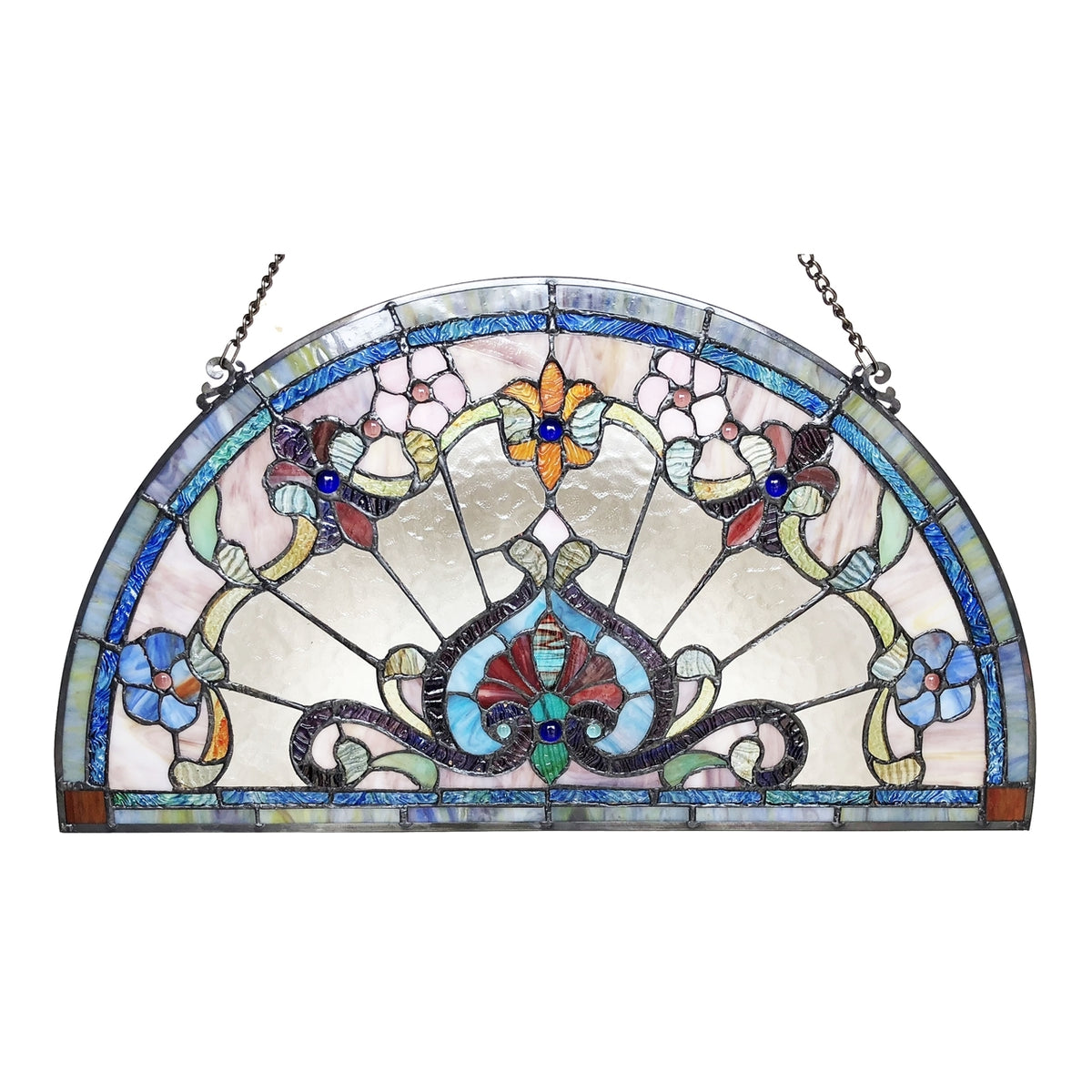 Chloe Lighting CH1P443CV24-GPN Emersyn Victorian Tiffany-Glass Window ...