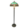 Chloe Lighting CH1T180TV18-FL2 Aubrey Victorian 2 Light Antique Dark Bronze Floor Lamp 18`` Shade