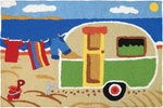 Jellybean Camping At The Beach Indoor & Outdoor Rug