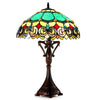 Chloe Lighting CH1T180TV18-TL2 Aubrey Victorian 2 Light Antique Dark Bronze Tiffany-Style Table Lamp 18" Shade