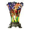Chloe Lighting CH1T194BF11-TL1 Brook Floral 1 Light Tiffany-Style Antique Brass Table Lamp 11" Tall Shade