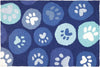 Jellybean Paws Galore-Blue Indoor & Outdoor Rug