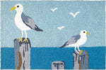 Jellybean Perched Gulls Indoor & Outdoor Rug