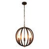 Chloe Lighting CH7D009BZ18-UP6 Ironclad Industrial 6 Light Bronze Ceiling Pendant 18`` Wide