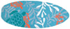 Jellybean Indoor/Outdoor Decorative Surfboard Accent Rug - Turtle Accent Rug - 21" X 54" Oval