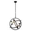 Chloe Lighting CH7D033RB20-UP6 Ironclad Industrial 6 Light Oil Rubbed Bronze Ceiling Pendant 20`` Wide