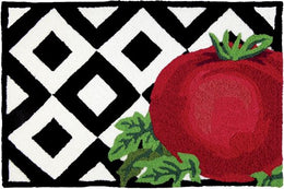 Jellybean Tomato On Tile Indoor & Outdoor Rug