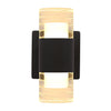 Chloe Lighting CH7Q001BK10-LW2 Aalok 2 Light Led In/out Door Wall Sconce 3000k Warm White 10`` Tall