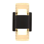 Chloe Lighting CH7Q001BK10-LW2 Aalok 2 Light Led In/out Door Wall Sconce 3000k Warm White 10`` Tall