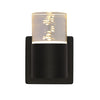 Chloe Lighting CH7Q032BK07-LW1 Ambert 1 Light Led In/out Door Wall Sconce 3000k Warm White 7`` Tall