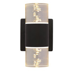 Chloe Lighting CH7Q032BK10-LW2 Ambert 2 Light Led In/out Door Wall Sconce 3000k Warm White 10`` Tall