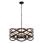 Chloe Lighting CH7S023RB24-UP6 Capella Transitional 6 Light Oil Rubbed Bronze Ceiling Pendant 24`` Wide