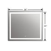 Chloe Lighting CH9M001ED28-LRT Speculo Embedded Led Mirror 6000k Daylight White 24`` Wide