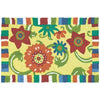 Jellybean Fun Flowers Rug – Bright Indoor/Outdoor Accent Mat with Colorful Floral Design, Durable, Fade-Resistant & Washable